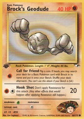 Brock's Geodude - 66/132 - Common - 1st Edition